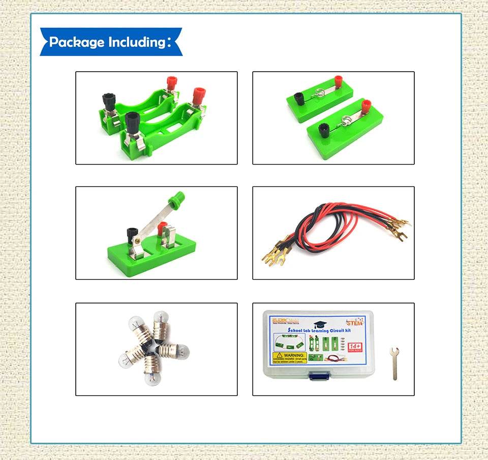 Student Educational School Physics Labs Electrical Series Parallel Circuit Light Bulb Science Electricity Learning Experiment - ToylandEU