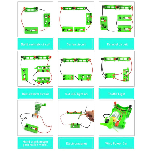  Student Electric Circuit Education Kits for School Lab Learning Physics Electromagnetic Experiments Teaching Aids Science Toys -  ToylandEU™