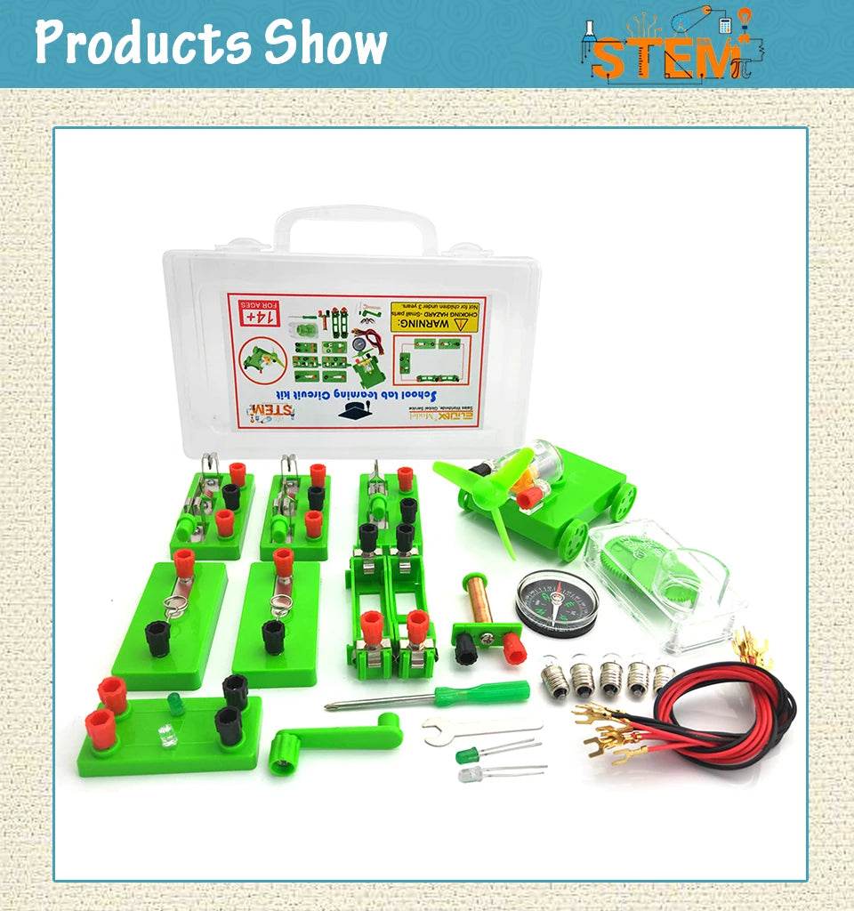 Student Electric Circuit Education Kits for School Lab Learning Physics Electromagnetic Experiments Teaching Aids Science Toys - ToylandEU