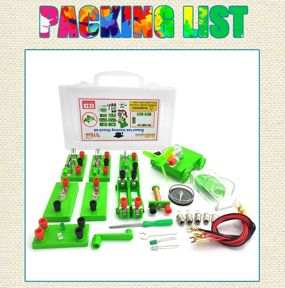 Student Electric Circuit Education Kits for School Lab Learning Physics Electromagnetic Experiments Teaching Aids Science Toys - ToylandEU