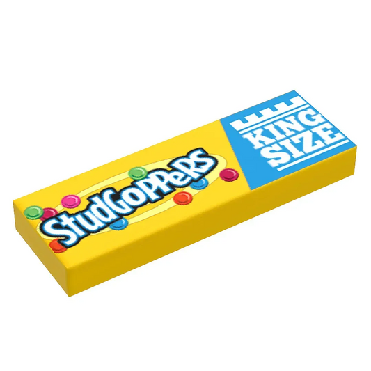 Authentic LEGO Printed 1x3 Tile Studgoppers Candy King Size - ToylandEU