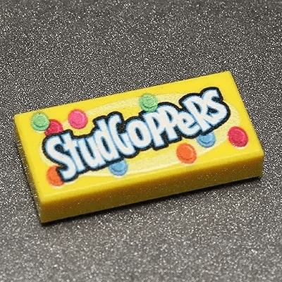 High Quality Custom Printed LEGO Studgoppers 1x2 Tile - ToylandEU