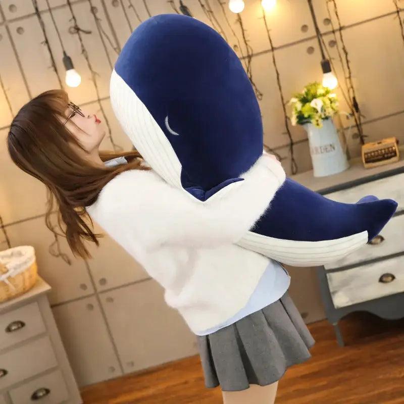  Blue Whale Plush Toy Soft Stuffed Animal Birthday Gift -  ToylandEU™
