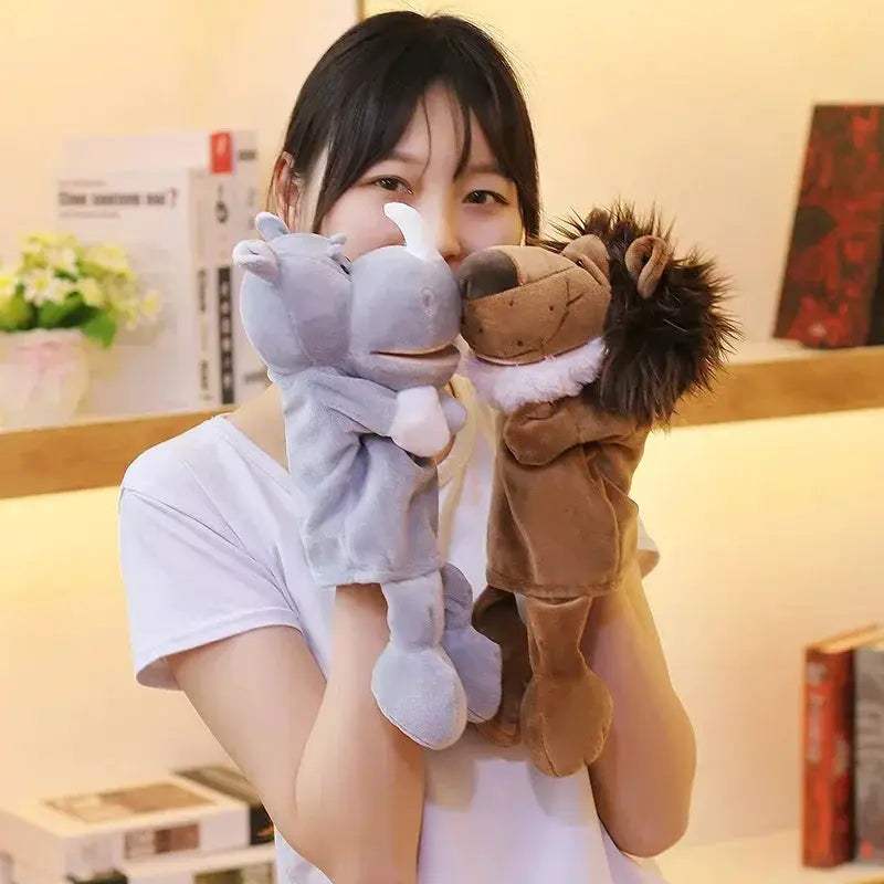 Stuffed Animal Hand Puppets For Kids Educational Fun - ToylandEU