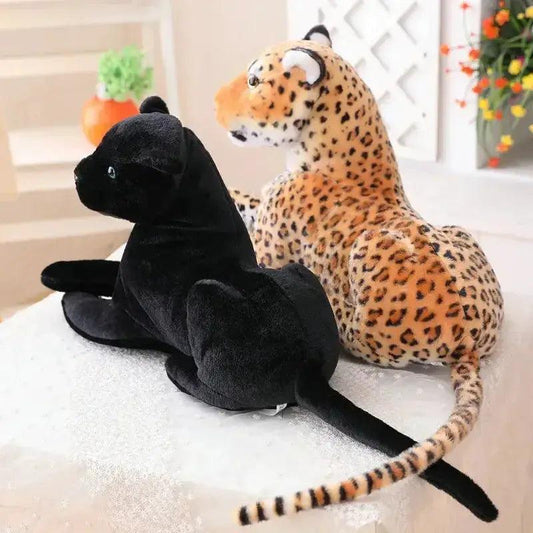  Multisize Plush Cheetah Black Panther Leopard Stuffed Animal Toy With PP Cotton Filling For Home Decor Gift -  ToylandEU™
