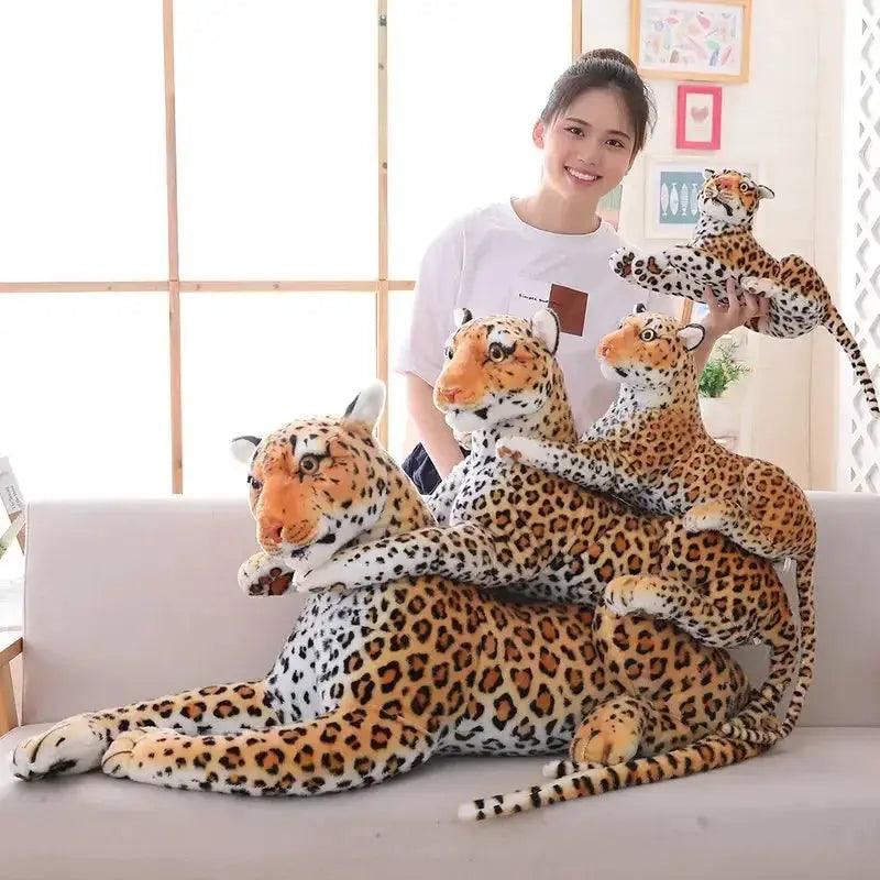  Multisize Plush Cheetah Black Panther Leopard Stuffed Animal Toy With PP Cotton Filling For Home Decor Gift -  ToylandEU™
