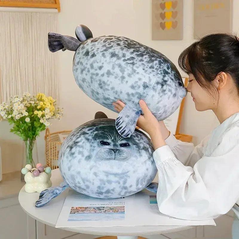 Seal Plush Toy Stuffed Animal With PP Cotton Filling, Throw Pillow Cushion, Kawaii Sea Life Decor For Kids -  ToylandEU™