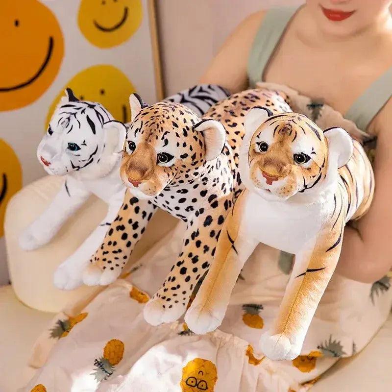  50cm White Tiger Plush Toy, Soft Stuffed Animal Cushion, PP Cotton Filling, Unisex Home Decor Gift For Kids -  ToylandEU™