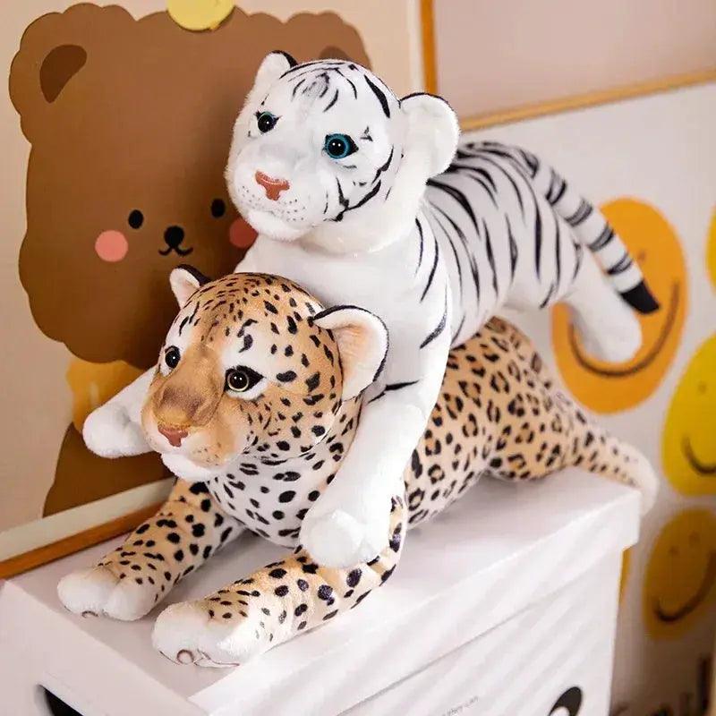  50cm White Tiger Plush Toy, Soft Stuffed Animal Cushion, PP Cotton Filling, Unisex Home Decor Gift For Kids -  ToylandEU™