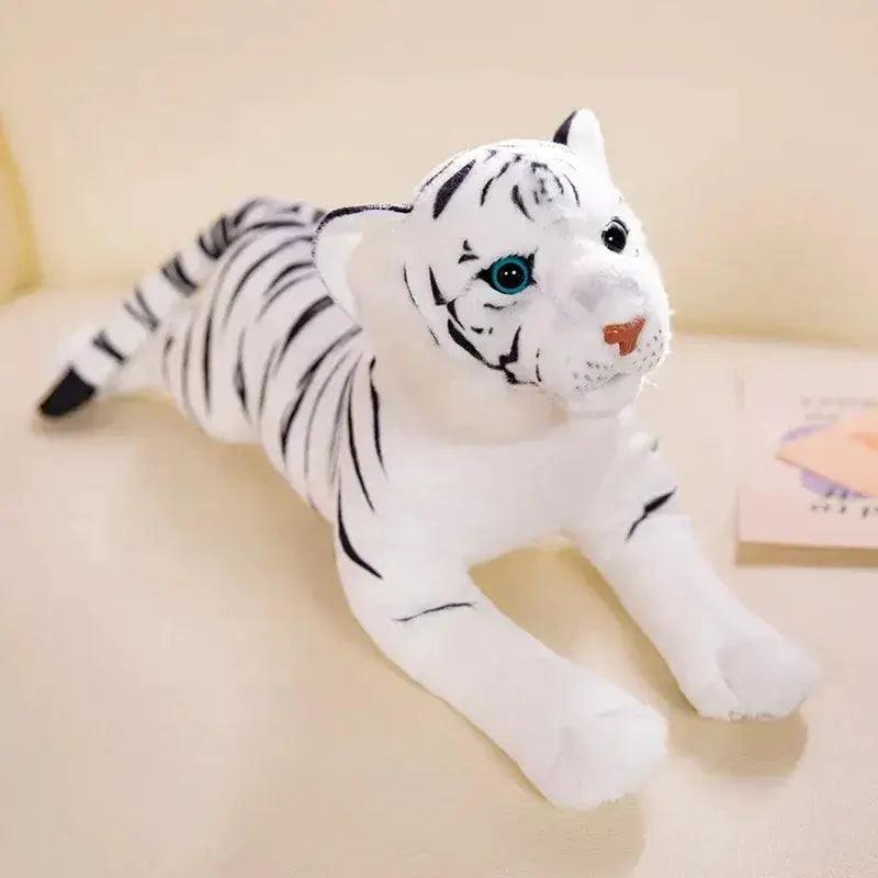  50cm White Tiger Plush Toy, Soft Stuffed Animal Cushion, PP Cotton Filling, Unisex Home Decor Gift For Kids -  ToylandEU™