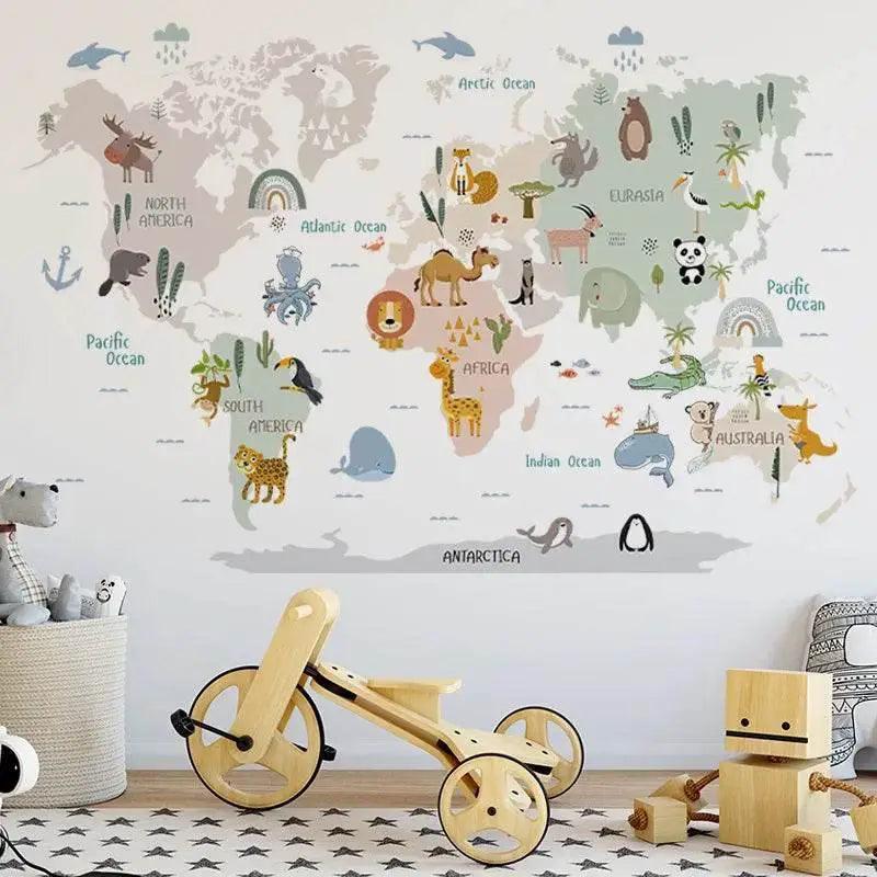  Stunning Animal Map Stickers 12 Pack Toyland EU -  ToylandEU™