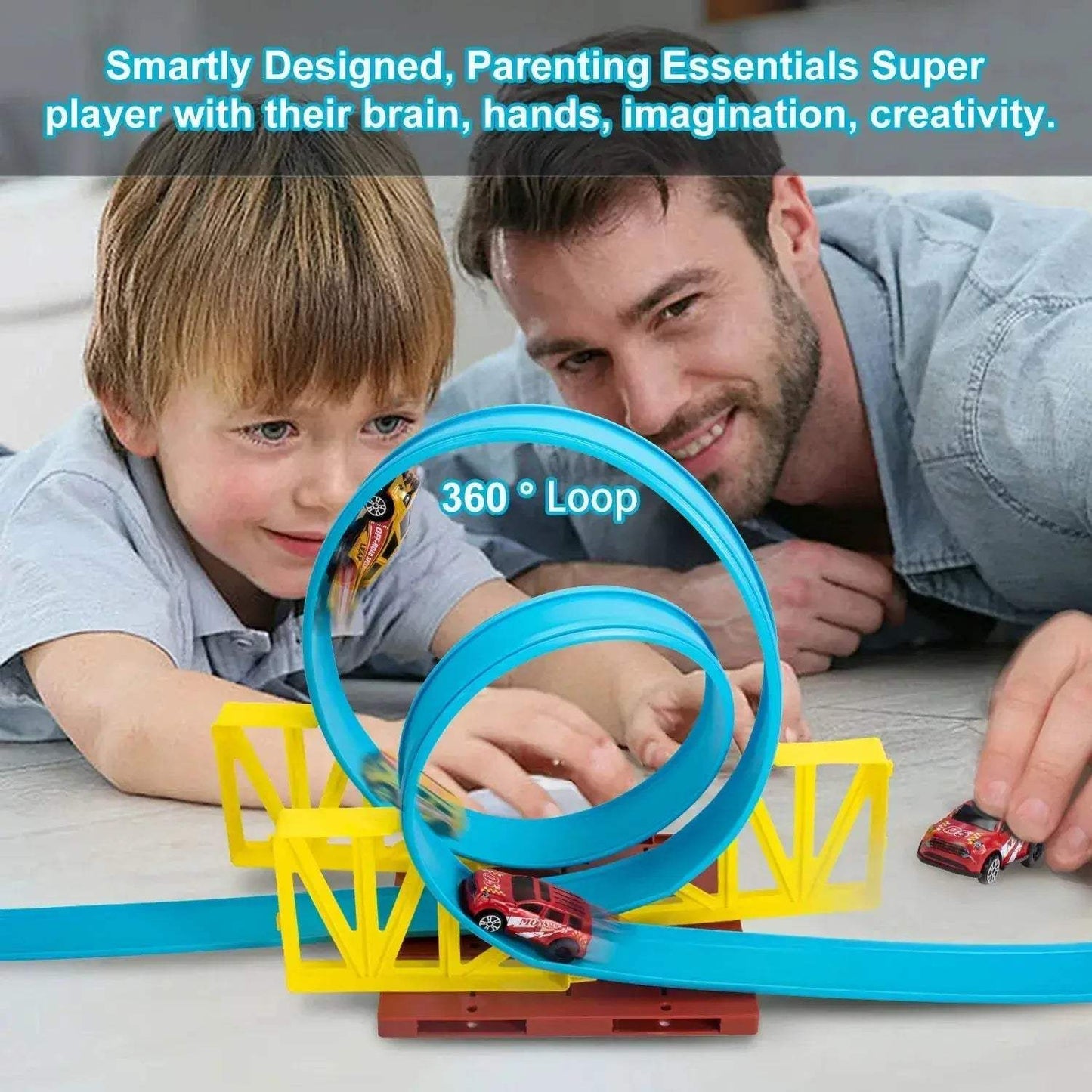 Stunt Racing Track Toy Kit For Kids DIY Education Fun - ToylandEU