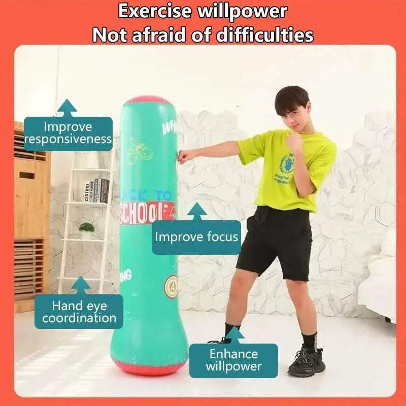 Sturdy Inflatable Boxing Column With Rebound Base For Kids - ToylandEU