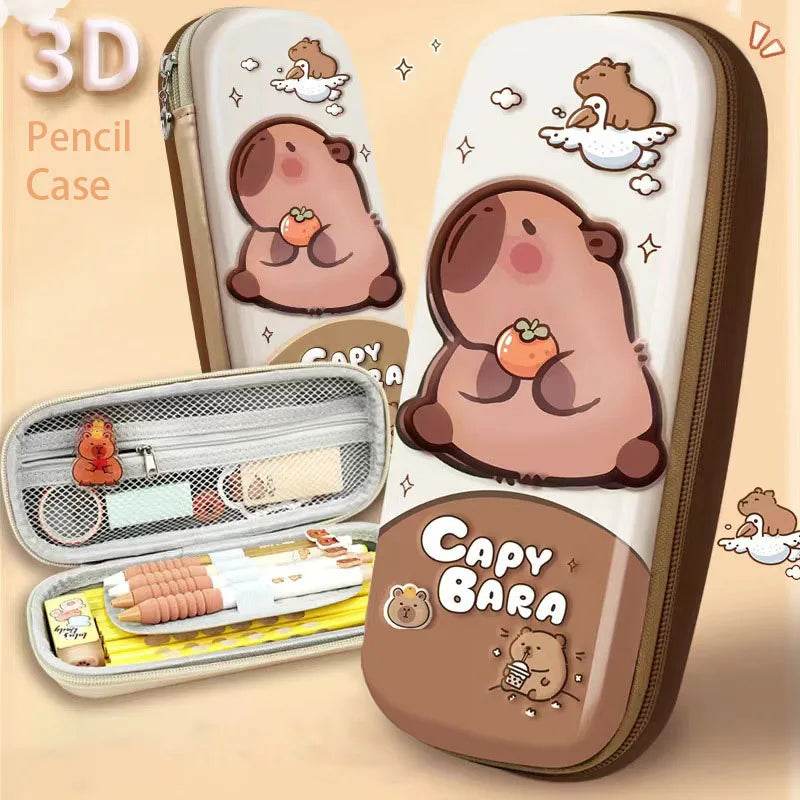 Sturdy Pencil Case Capybara Drop Resistant For Students - ToylandEU