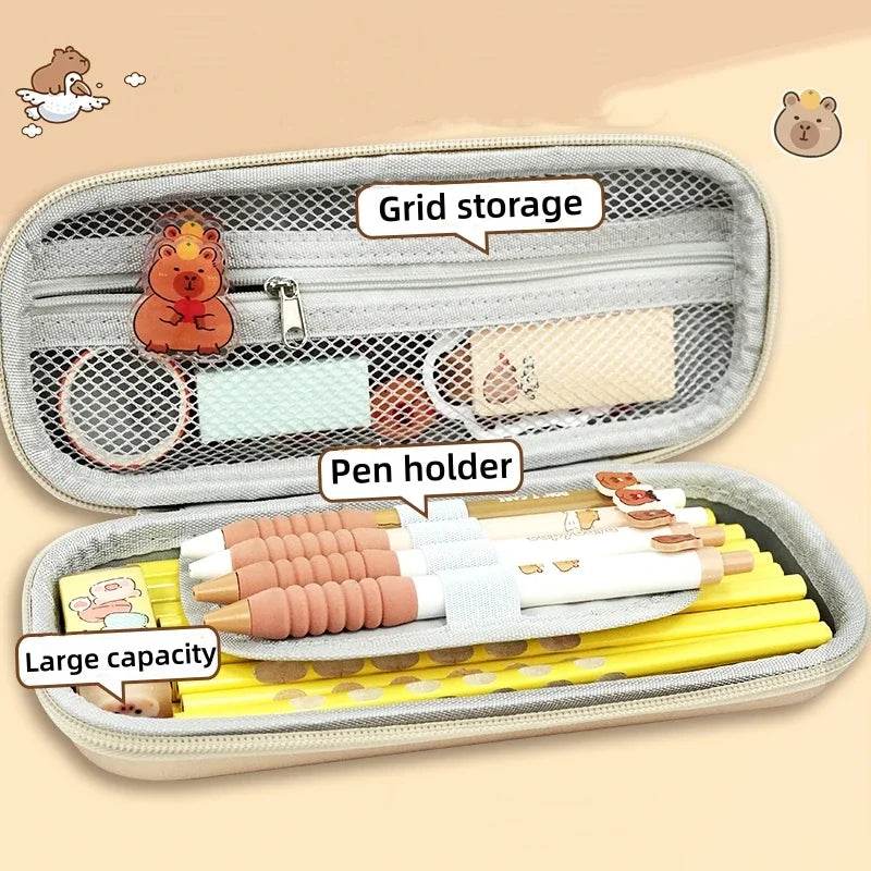 Sturdy Pencil Case Capybara Drop Resistant For Students - ToylandEU