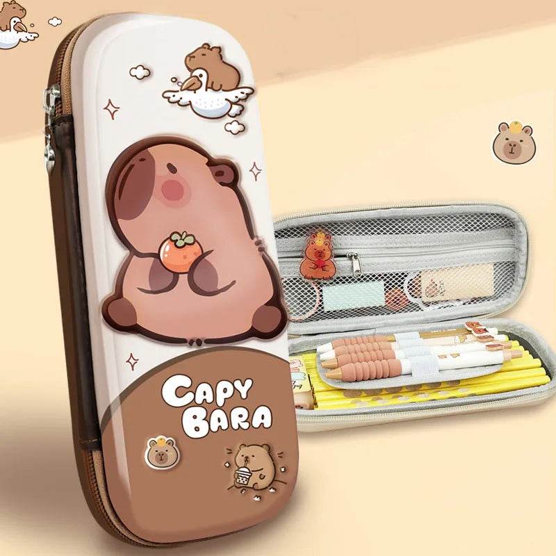 Sturdy Pencil Case Capybara Drop Resistant For Students - ToylandEU