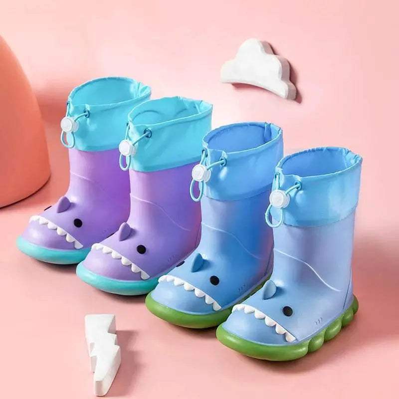  Sturdy Rain Boots AntiSlip 4to6Y Shark Print Toyland EU -  ToylandEU™