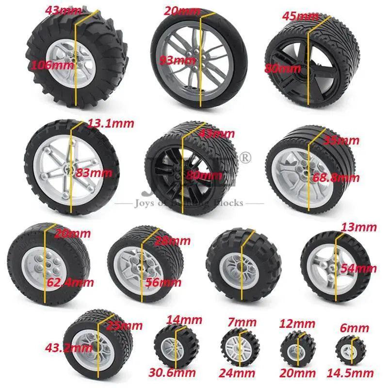  Sturdy Technic Wheel Hub Set 56mm DIY Bricks Toyland EU -  ToylandEU™