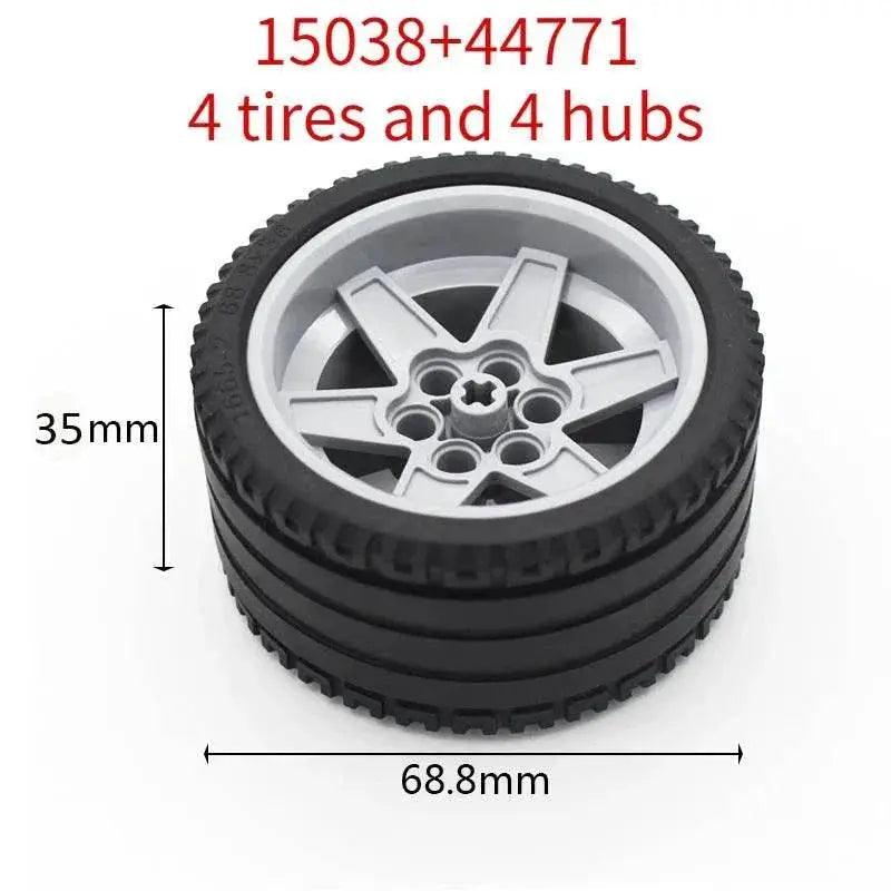  Sturdy Technic Wheel Hub Set 56mm DIY Bricks Toyland EU -  ToylandEU™