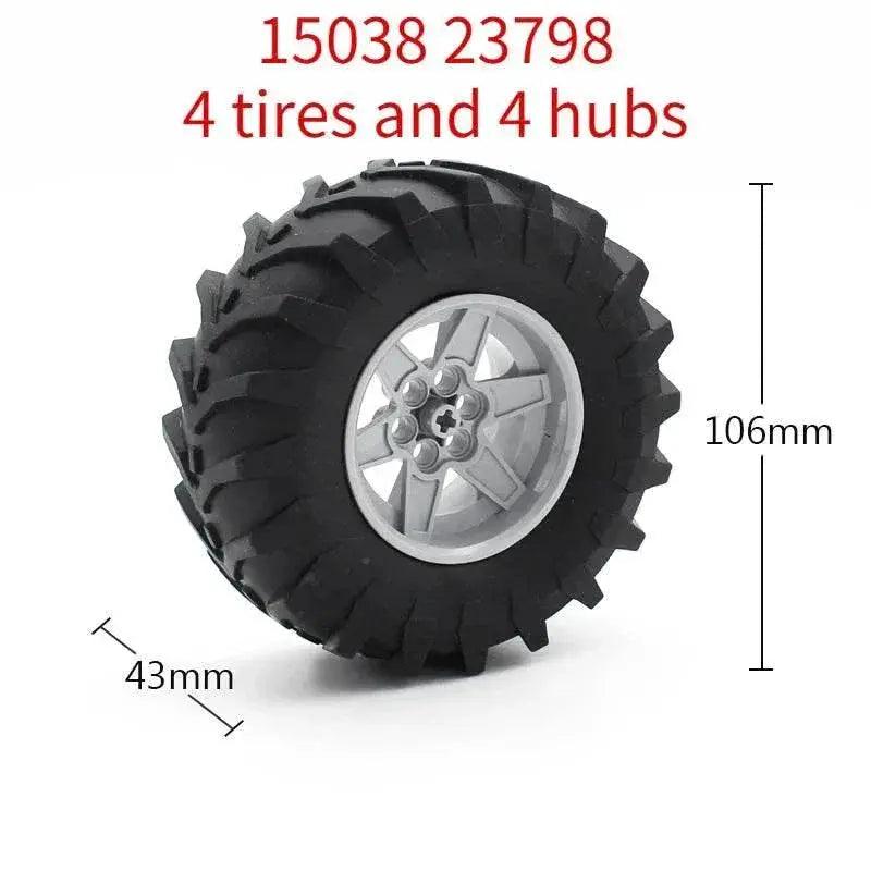  Sturdy Technic Wheel Hub Set 56mm DIY Bricks Toyland EU -  ToylandEU™