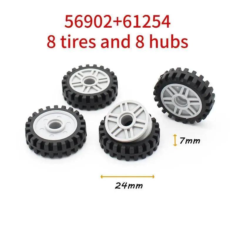  Sturdy Technic Wheel Hub Set 56mm DIY Bricks Toyland EU -  ToylandEU™