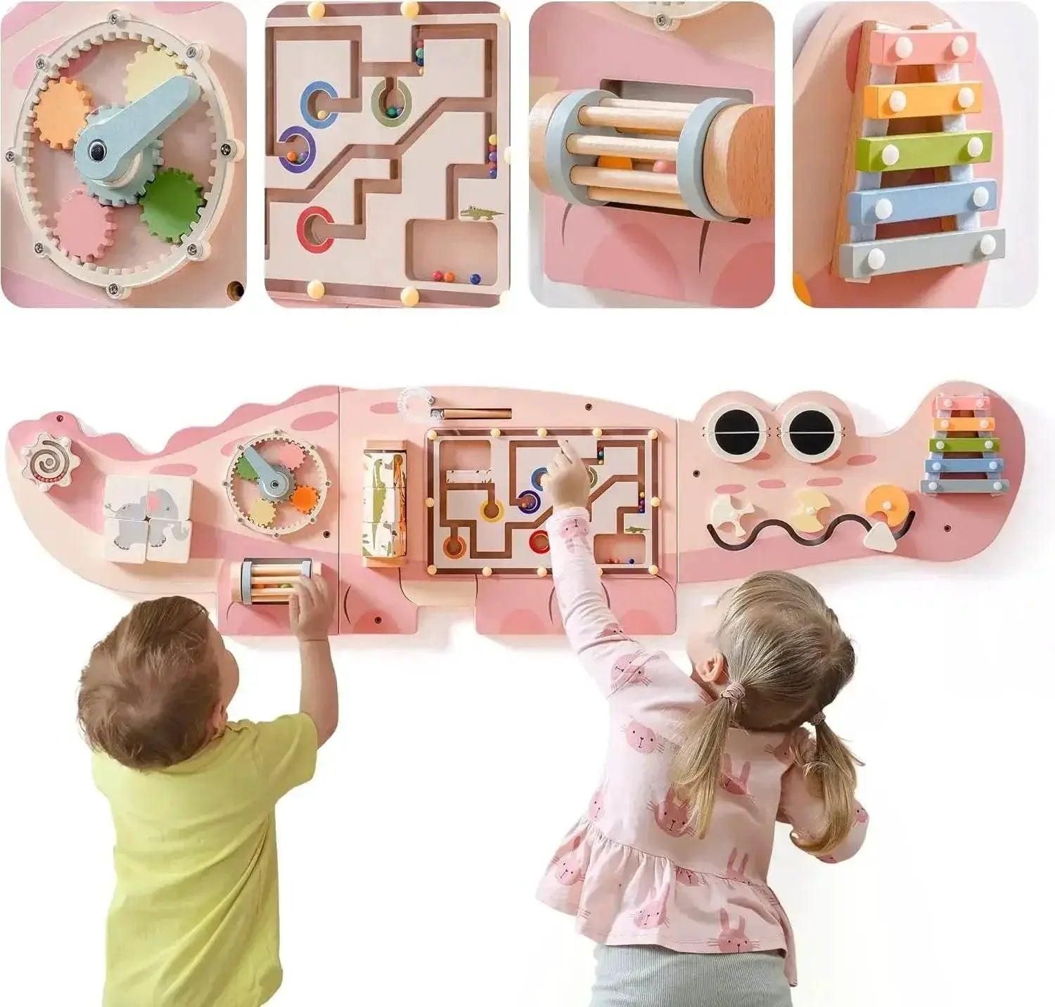  Sturdy Wooden Busy Board Gears Maze 14 Up Toyland EU -  ToylandEU™