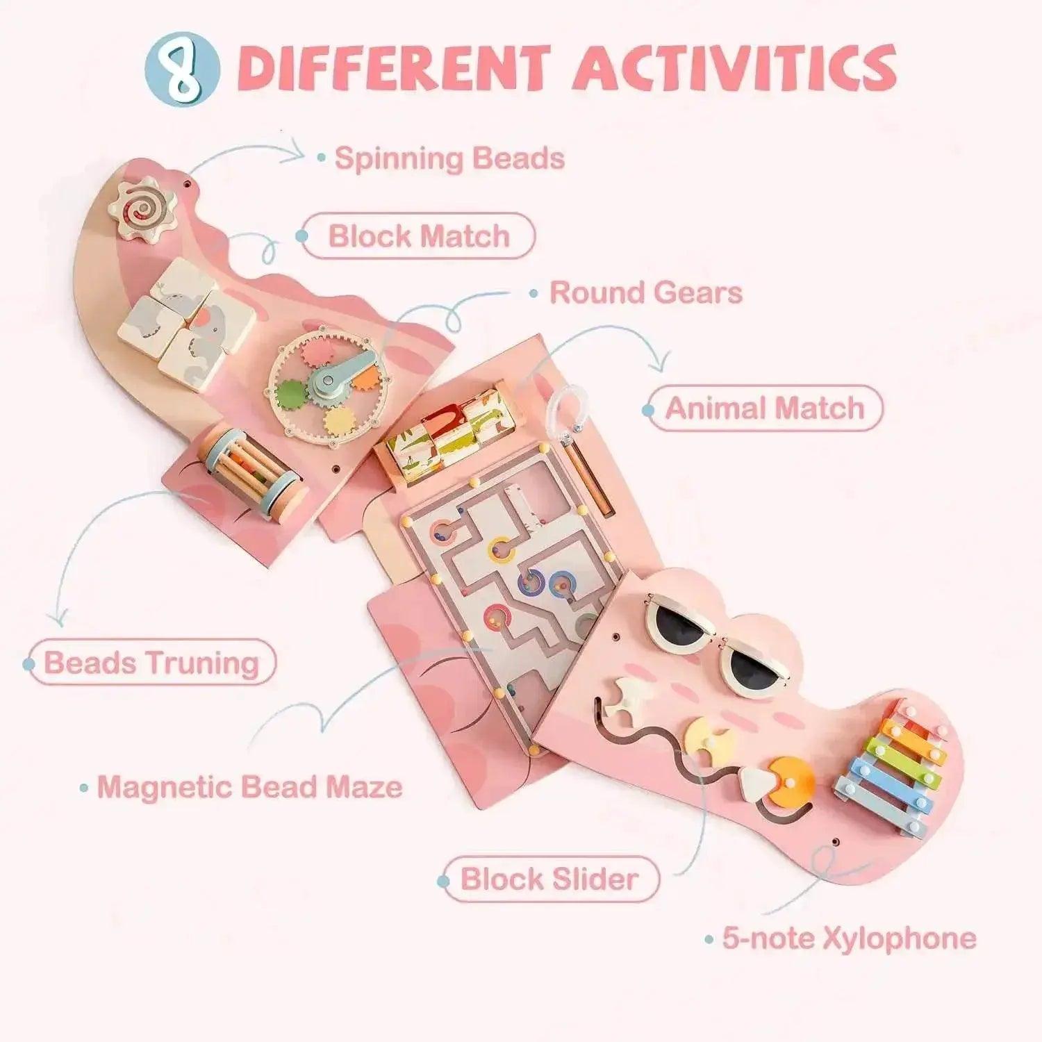  Sturdy Wooden Busy Board Gears Maze 14 Up Toyland EU -  ToylandEU™