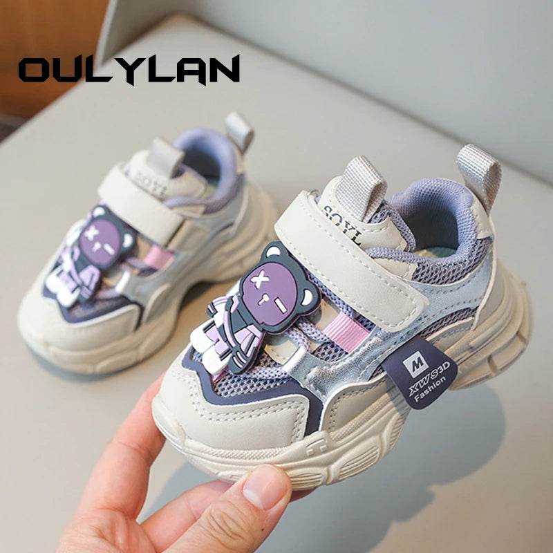 Stylish Breathable Sneakers for Kids - Non-slip Casual Walking Shoes with Animal Prints - ToylandEU