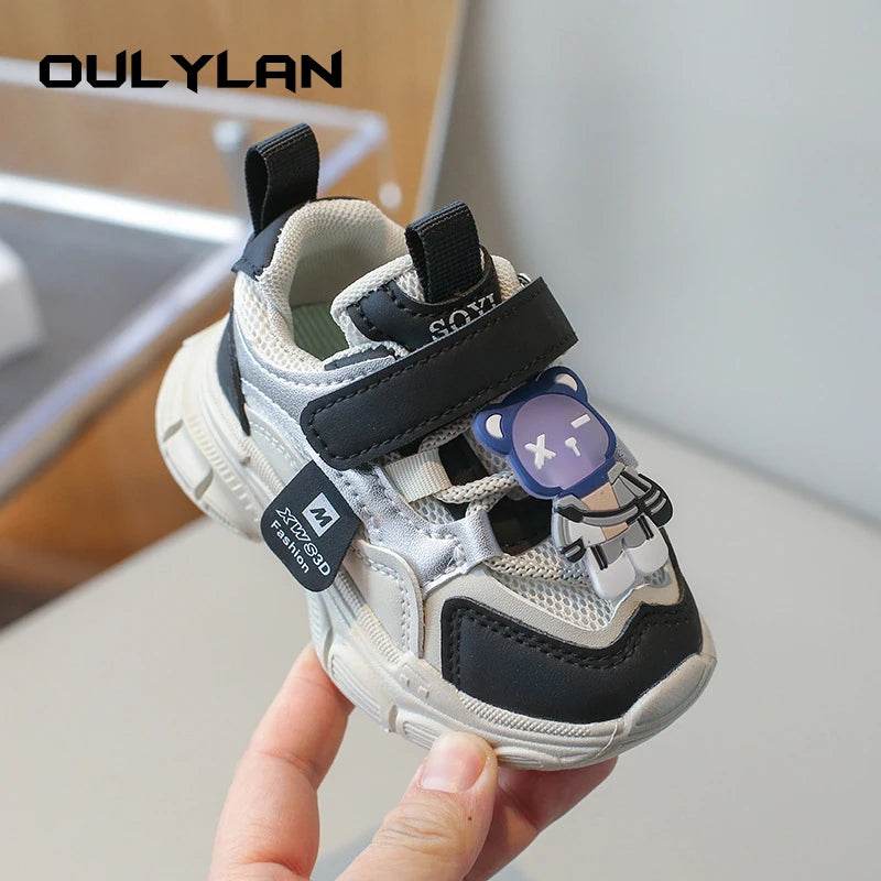 Stylish Breathable Sneakers for Kids - Non-slip Casual Walking Shoes with Animal Prints - ToylandEU