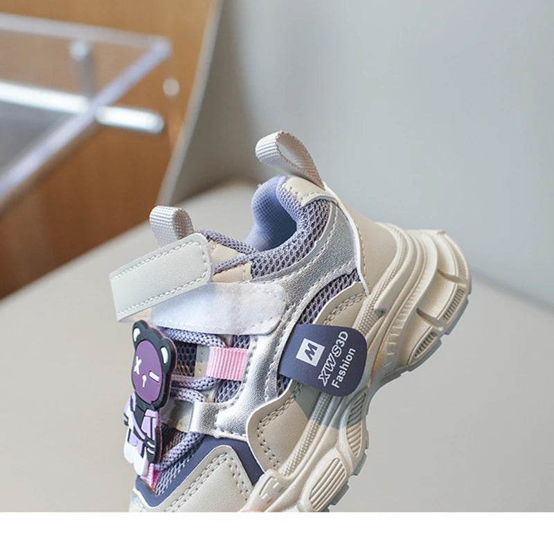 Stylish Breathable Sneakers for Kids - Non-slip Casual Walking Shoes with Animal Prints - ToylandEU