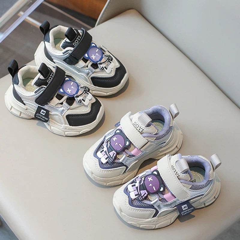 Stylish Breathable Sneakers for Kids - Non-slip Casual Walking Shoes with Animal Prints - ToylandEU