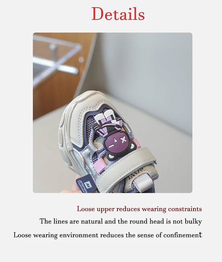 Stylish Breathable Sneakers for Kids - Non-slip Casual Walking Shoes with Animal Prints - ToylandEU