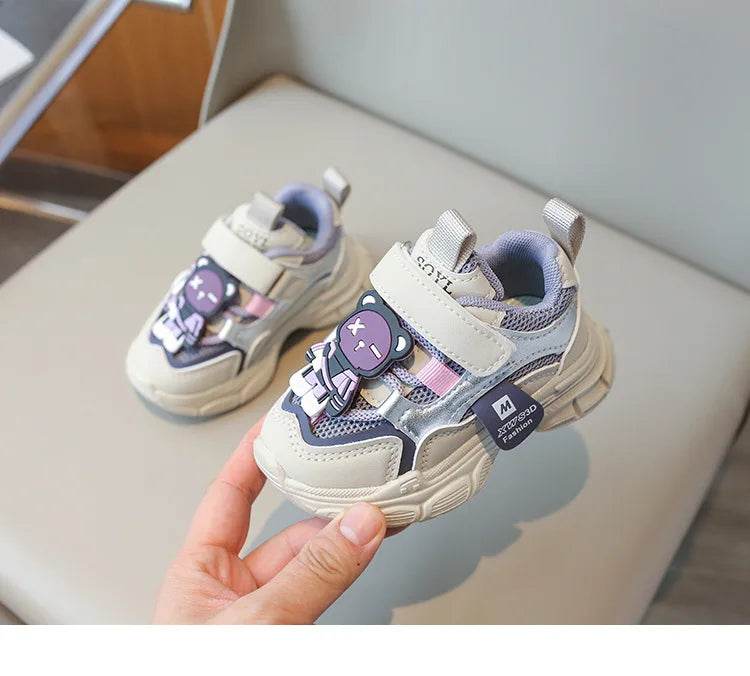 Stylish Breathable Sneakers for Kids - Non-slip Casual Walking Shoes with Animal Prints - ToylandEU