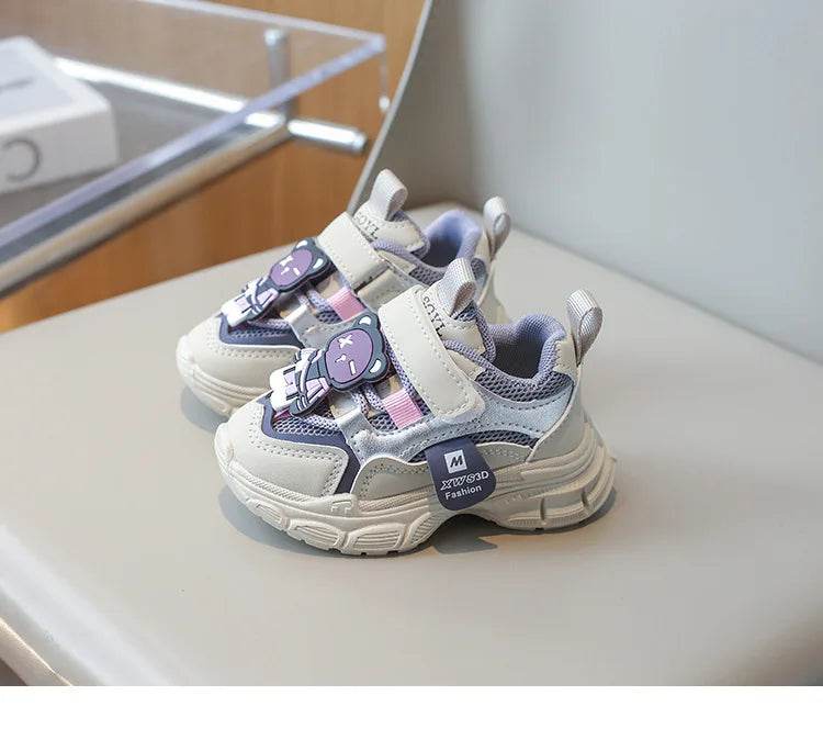 Stylish Breathable Sneakers for Kids - Non-slip Casual Walking Shoes with Animal Prints - ToylandEU