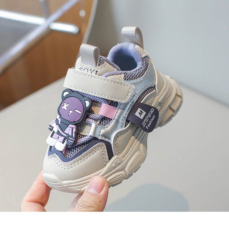 Stylish Breathable Sneakers for Kids - Non-slip Casual Walking Shoes with Animal Prints - ToylandEU