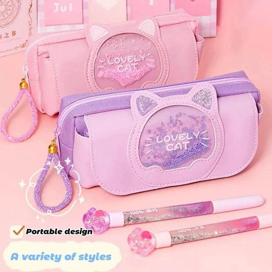  Stylish Cute Cat Pencil Case Large 21cm Toyland EU -  ToylandEU™