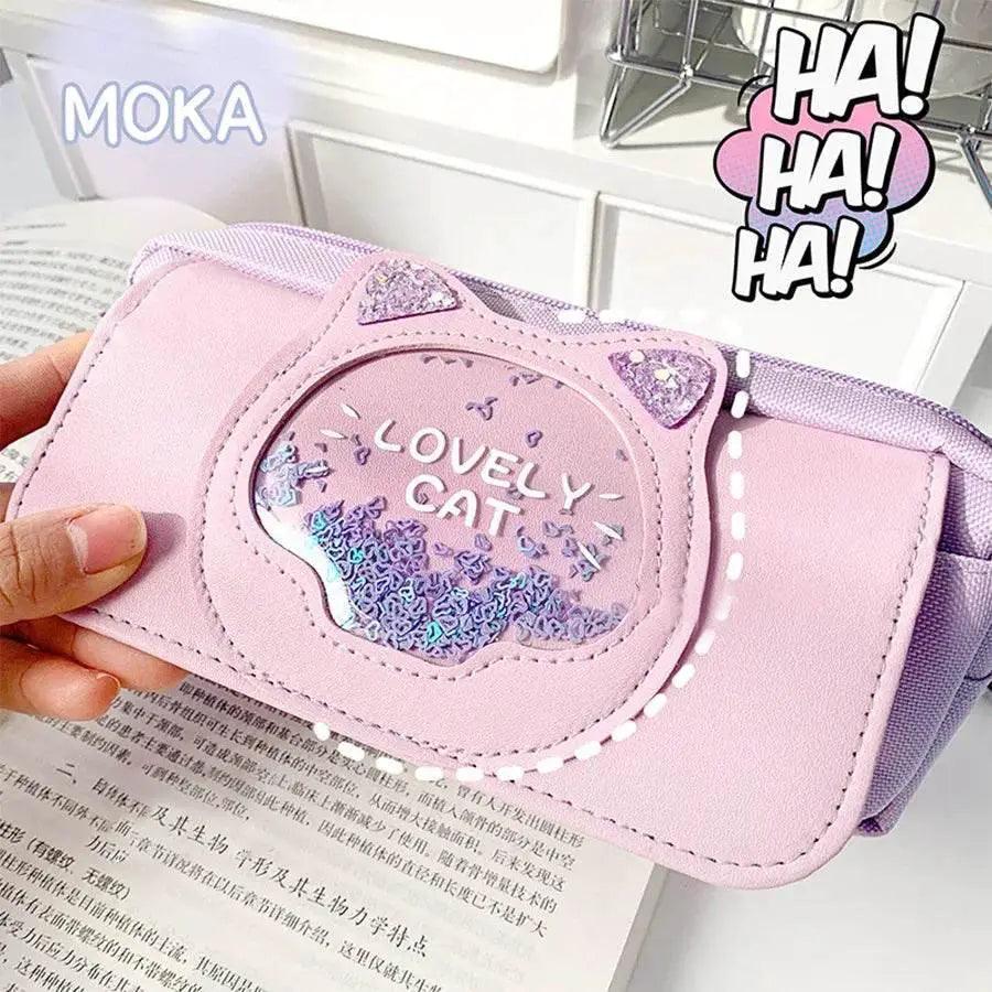  Stylish Cute Cat Pencil Case Large 21cm Toyland EU -  ToylandEU™