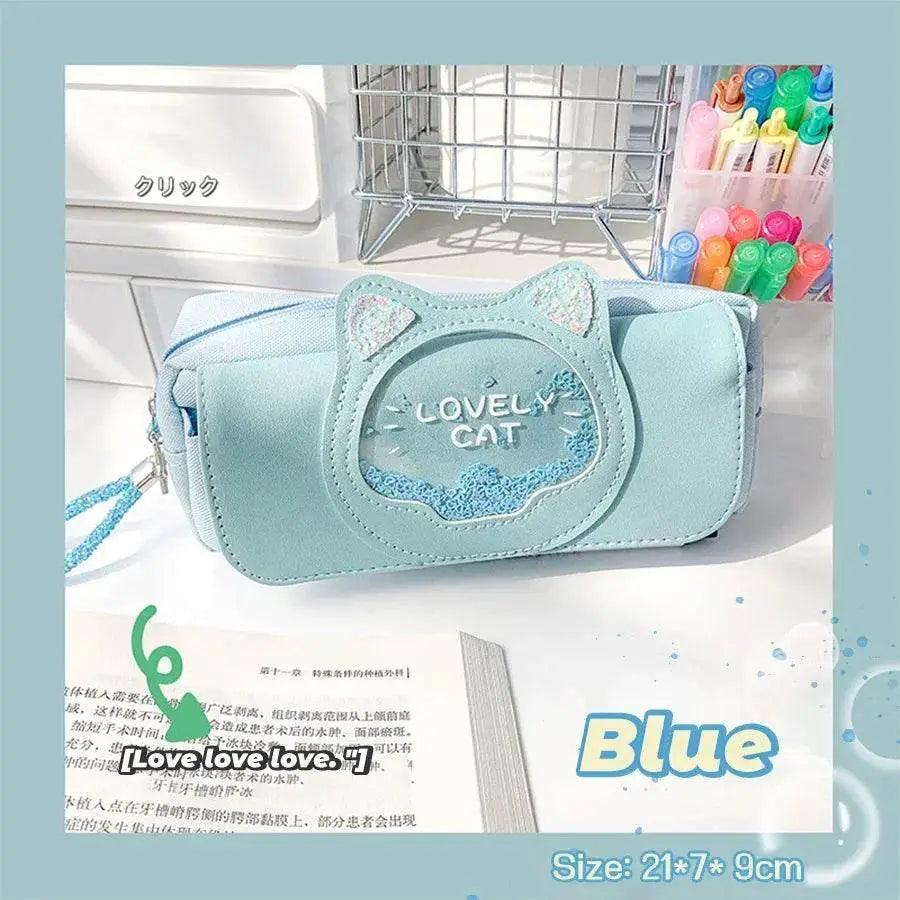 Stylish Cute Cat Pencil Case Large 21cm Toyland EU -  ToylandEU™