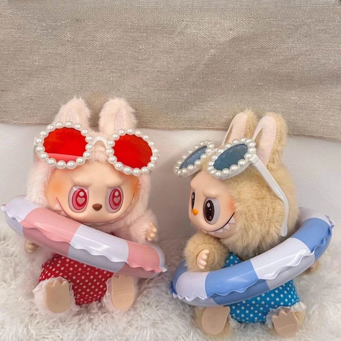 Stylish Doll Accessories Swimming Circle Set for 15 to 17cm Ropa Labubu Dolls Labubu - ToylandEU