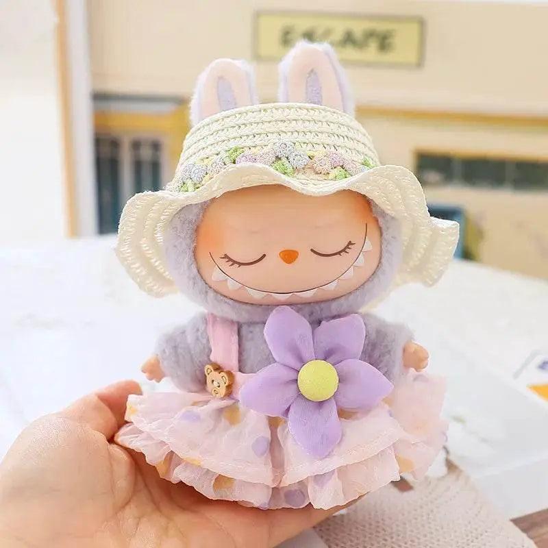  Stylish Doll Clothes Set with Straw Hat for Labubu Toys -  ToylandEU™