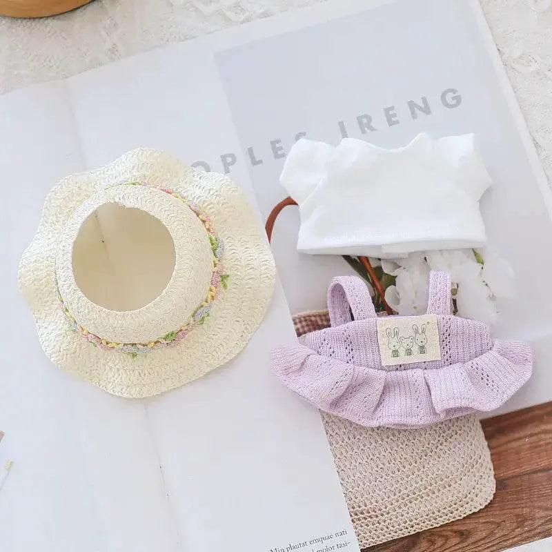  Stylish Doll Clothes Set with Straw Hat for Labubu Toys -  ToylandEU™