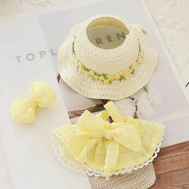  Stylish Doll Clothes Set with Straw Hat for Labubu Toys -  ToylandEU™