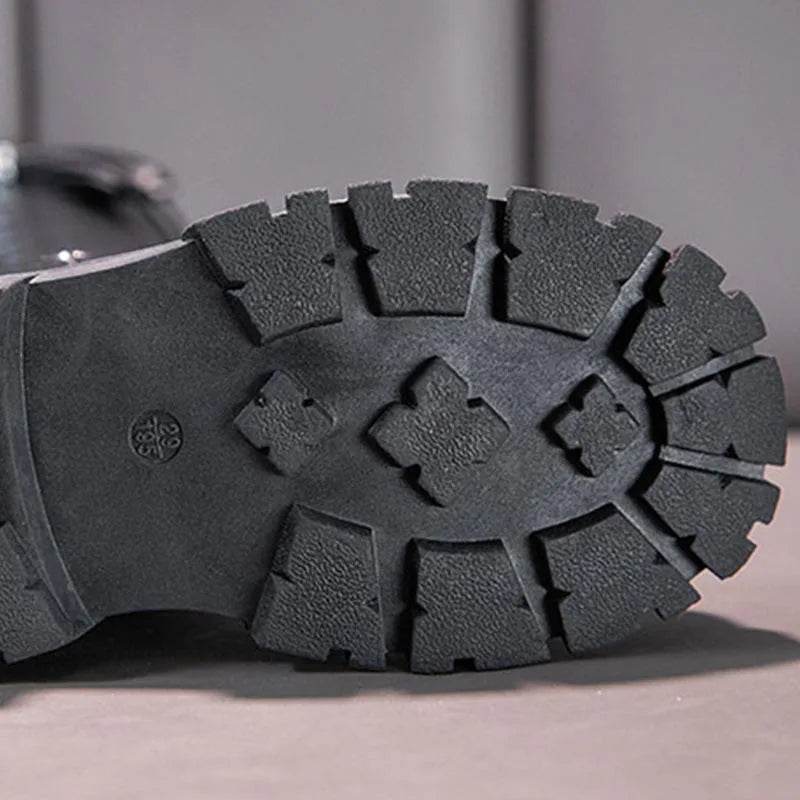 Stylish Girls Knee High Snow Boots with Zip Closure and Plush Lining - Non-Slip Winter Fashion for Young Princesses - ToylandEU