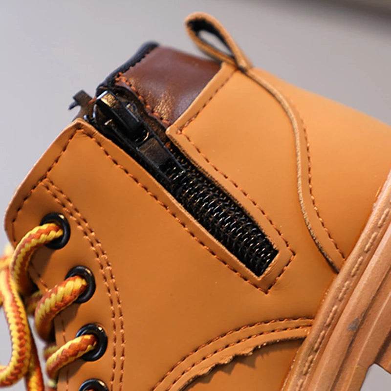 Stylish Kids Ankle Boots 2025 - Casual Little Yellow Winter Shoes for Boys and Girls - ToylandEU