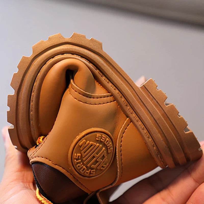 Stylish Kids Ankle Boots 2025 - Casual Little Yellow Winter Shoes for Boys and Girls - ToylandEU