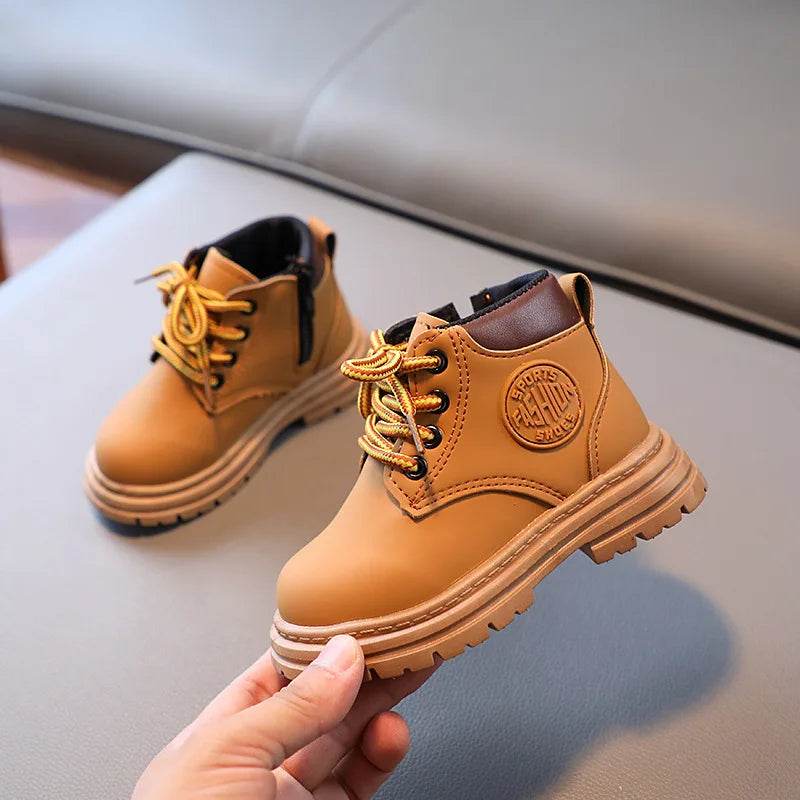 Stylish Kids Ankle Boots 2025 - Casual Little Yellow Winter Shoes for Boys and Girls - ToylandEU