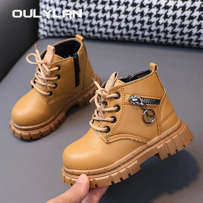 Stylish Kids Ankle Boots - Comfortable Leather Snow & Sports Shoes for Boys and Girls - ToylandEU