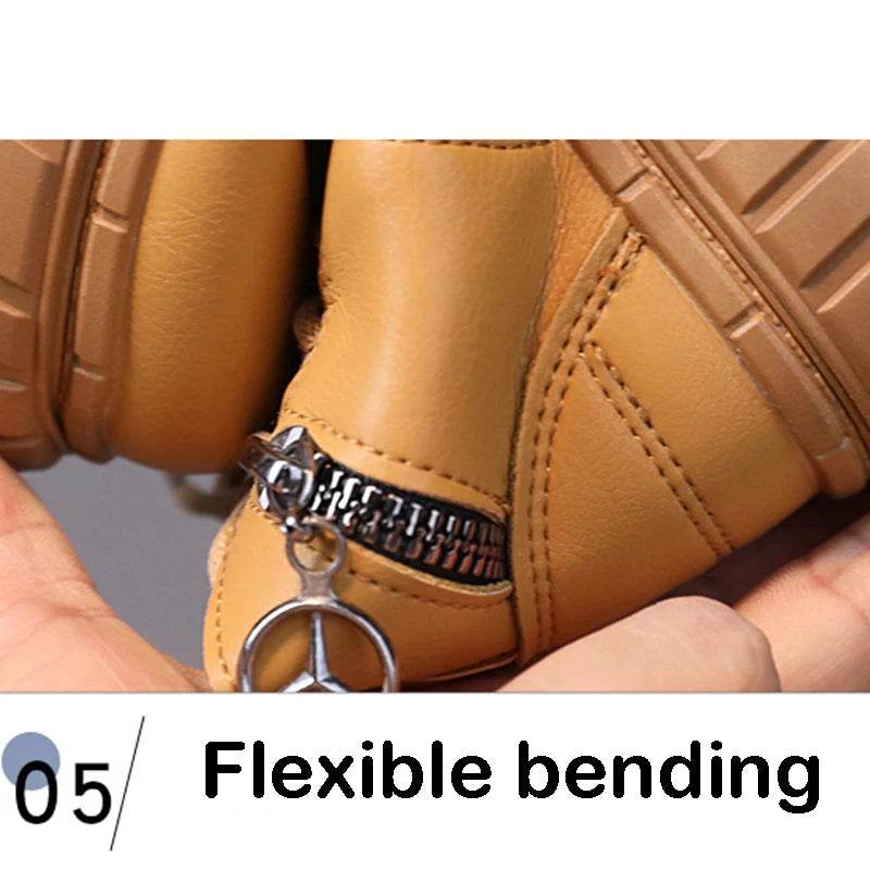 Stylish Kids Ankle Boots - Comfortable Leather Snow & Sports Shoes for Boys and Girls - ToylandEU