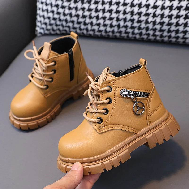 Stylish Kids Ankle Boots - Comfortable Leather Snow & Sports Shoes for Boys and Girls - ToylandEU