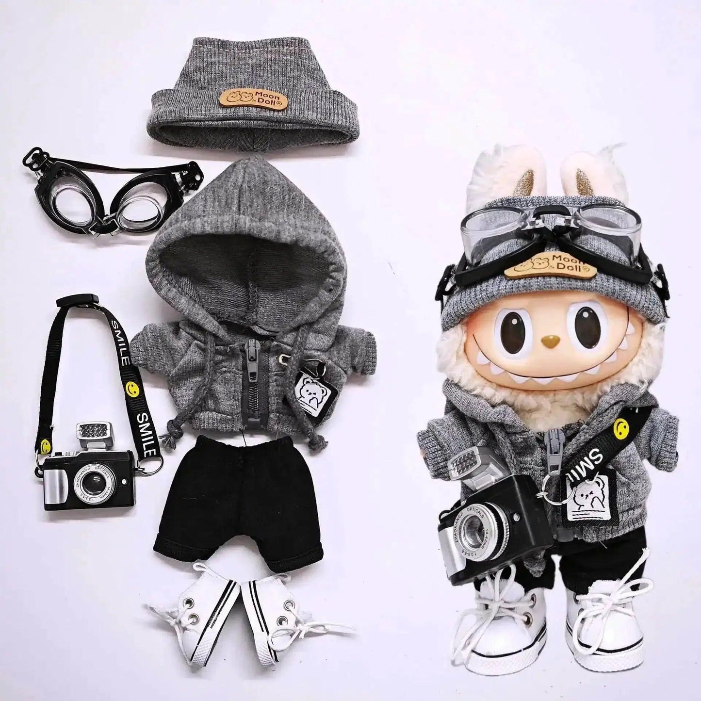  Stylish Labubu 15cm Plush Outfit Set Toyland EU -  ToylandEU™